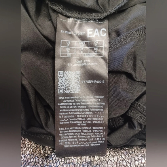 Guess Metallic Body  Con Sleeveless Mini Dress Size Small - Picture 13 of 13